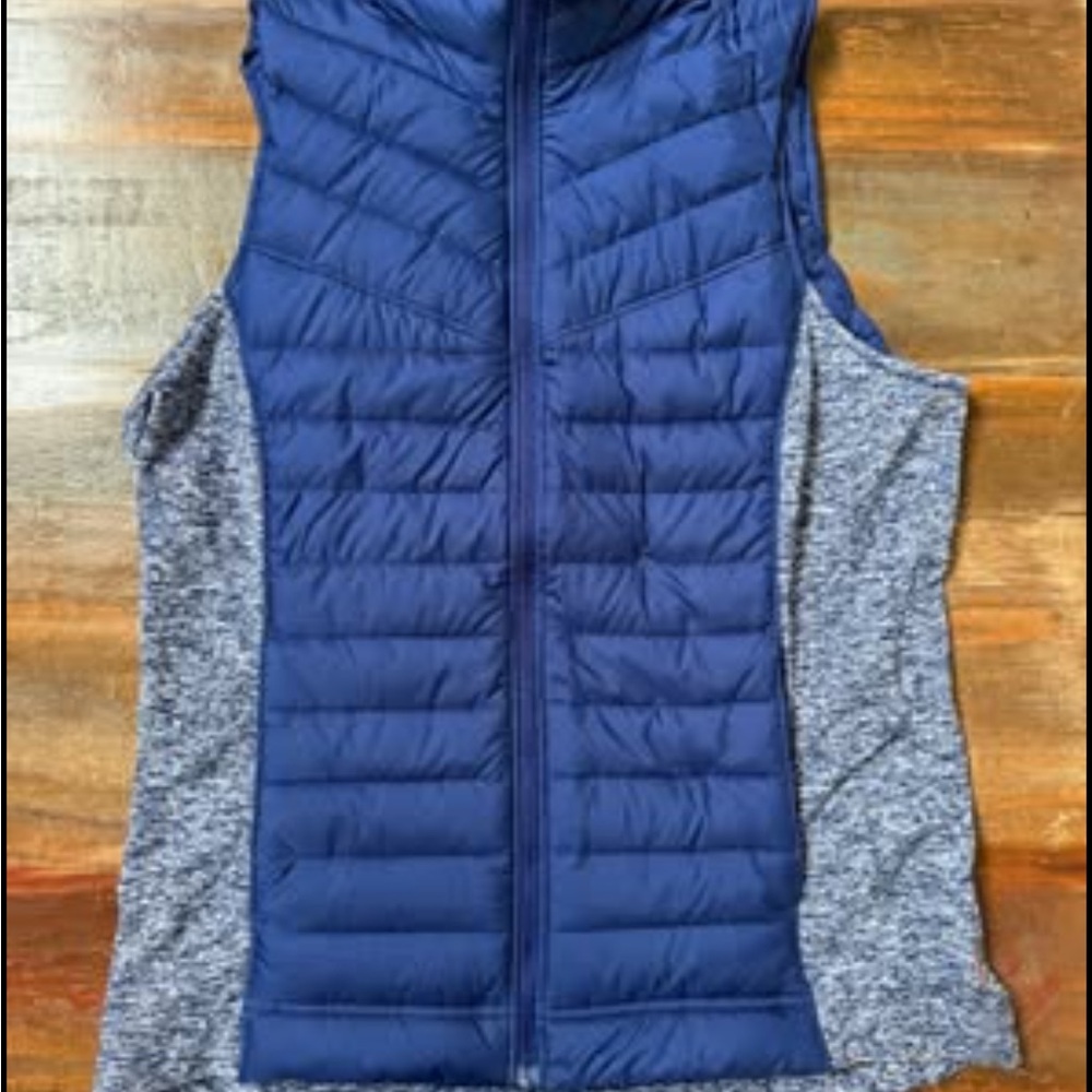 Lucy Navy and Gray Quilted Vest